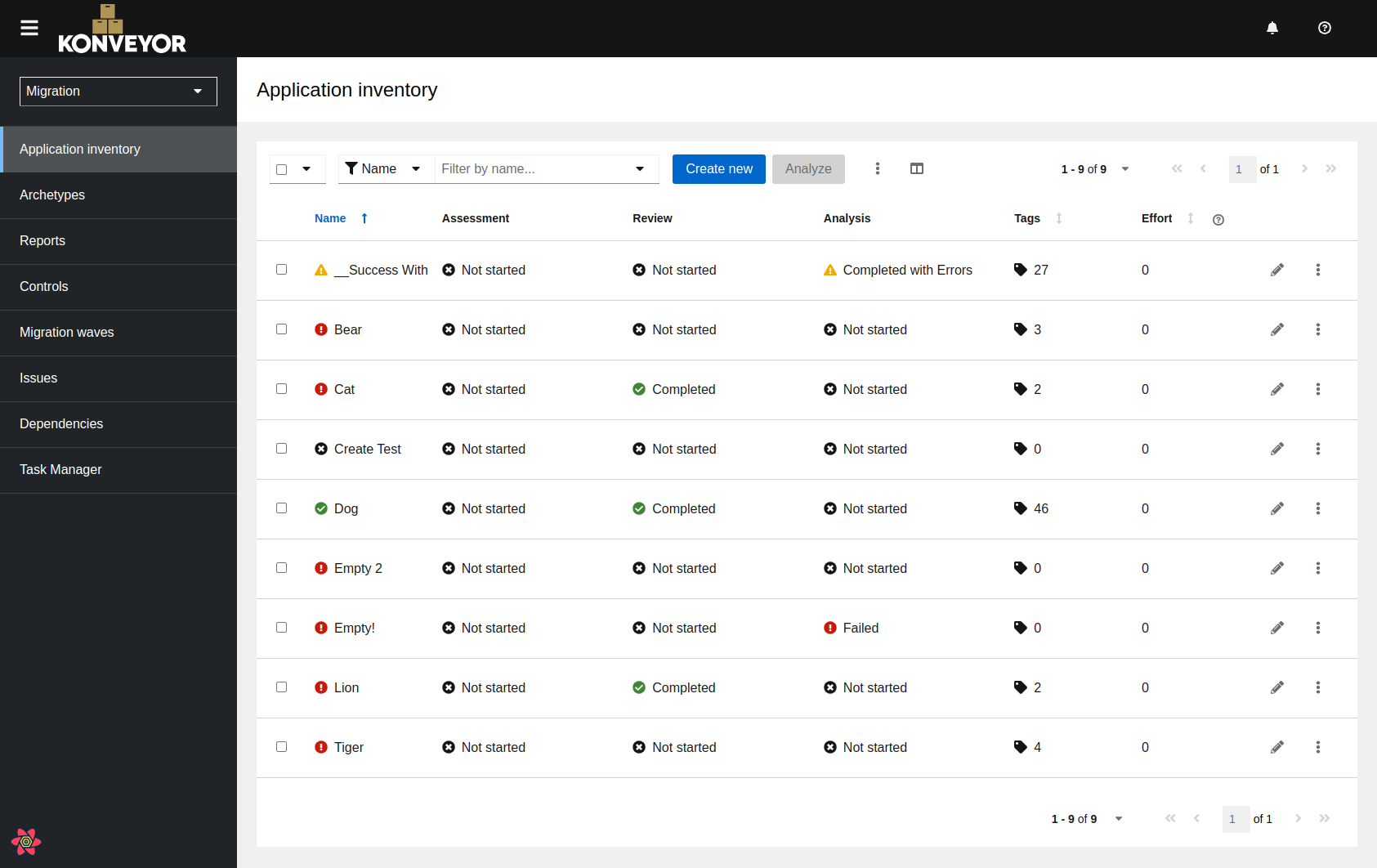 konveyor ui