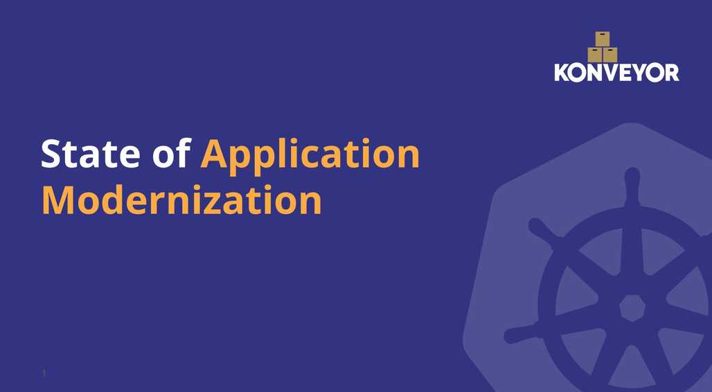 State of Application Modernization with the Konveyor Community cover